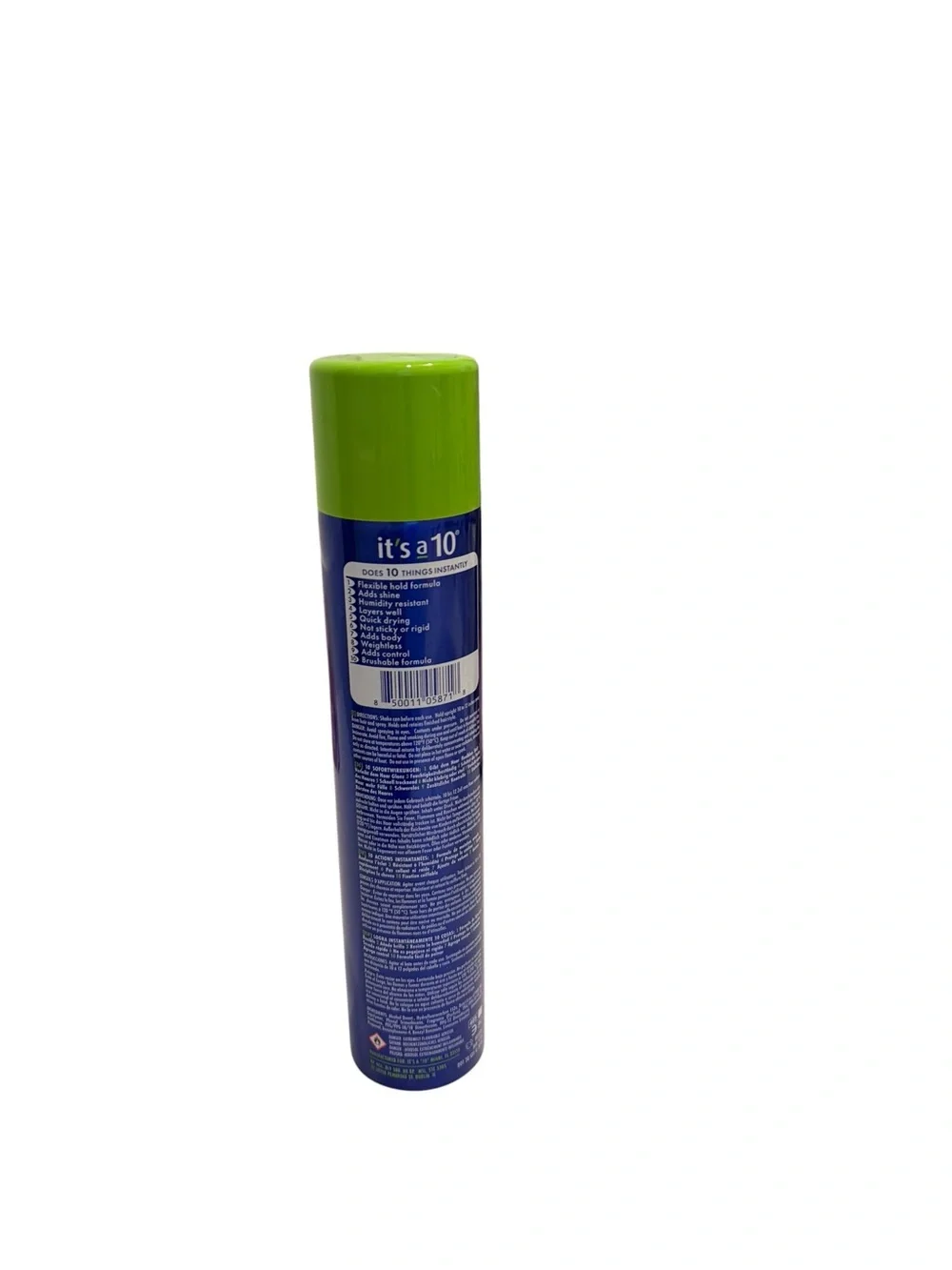 NWT- it’s a 10- Miracle Finishing Spray - Blue with Lime Cap